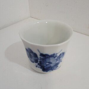 Rare Royal Copenhagen Blue Flower Ribbed Marmalade Bowl/Cigarette Cup
